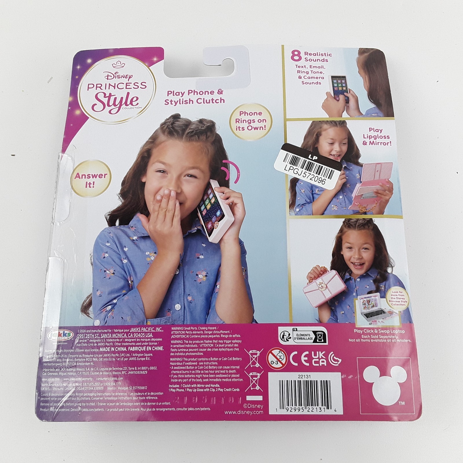 Disney Princess Style Collection Play Phone & Stylish Clutch 5-Pieces Age 3+