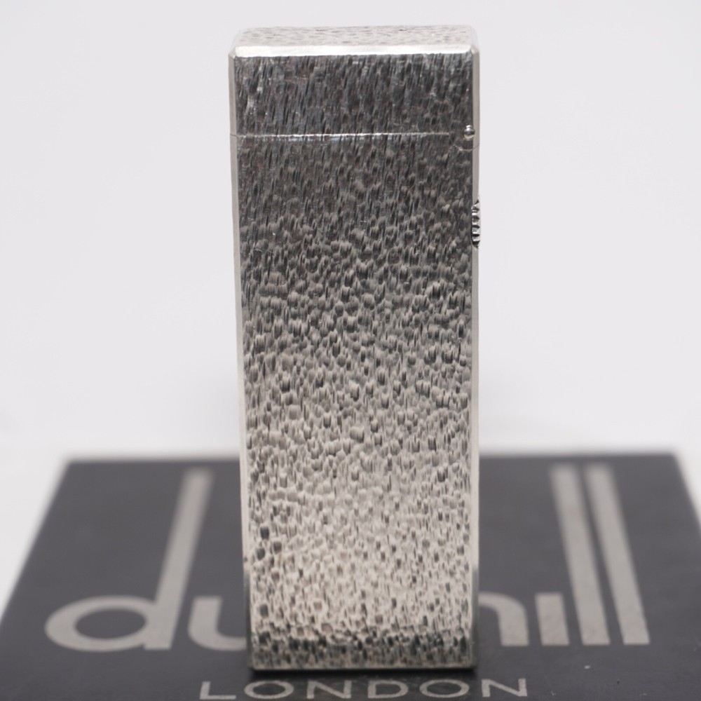 Dunhill Lighter Silver Sand Pattern-Ultrasonically Cleaned_Working