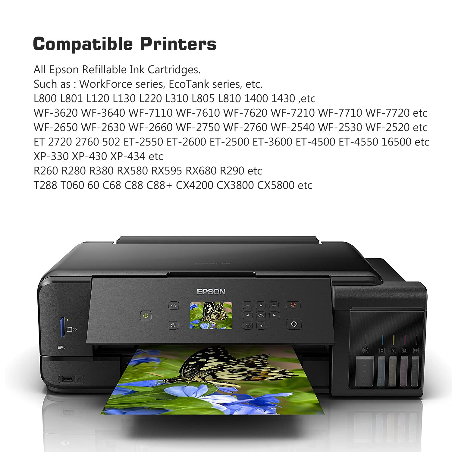 KOALA Ink Refill Kit Fit Epson Ink 212 288 XP-4105 4100 WF-2850 2830 XP 446 330