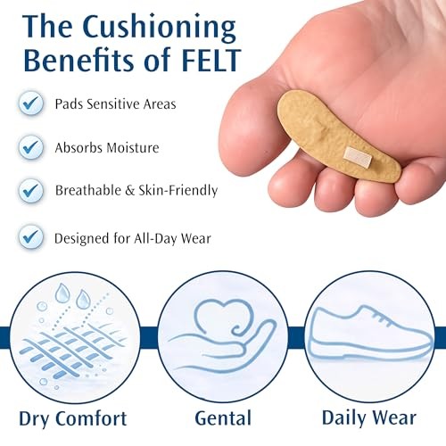 Hammer Toe Cushion Felt/Pack Medium Right 3