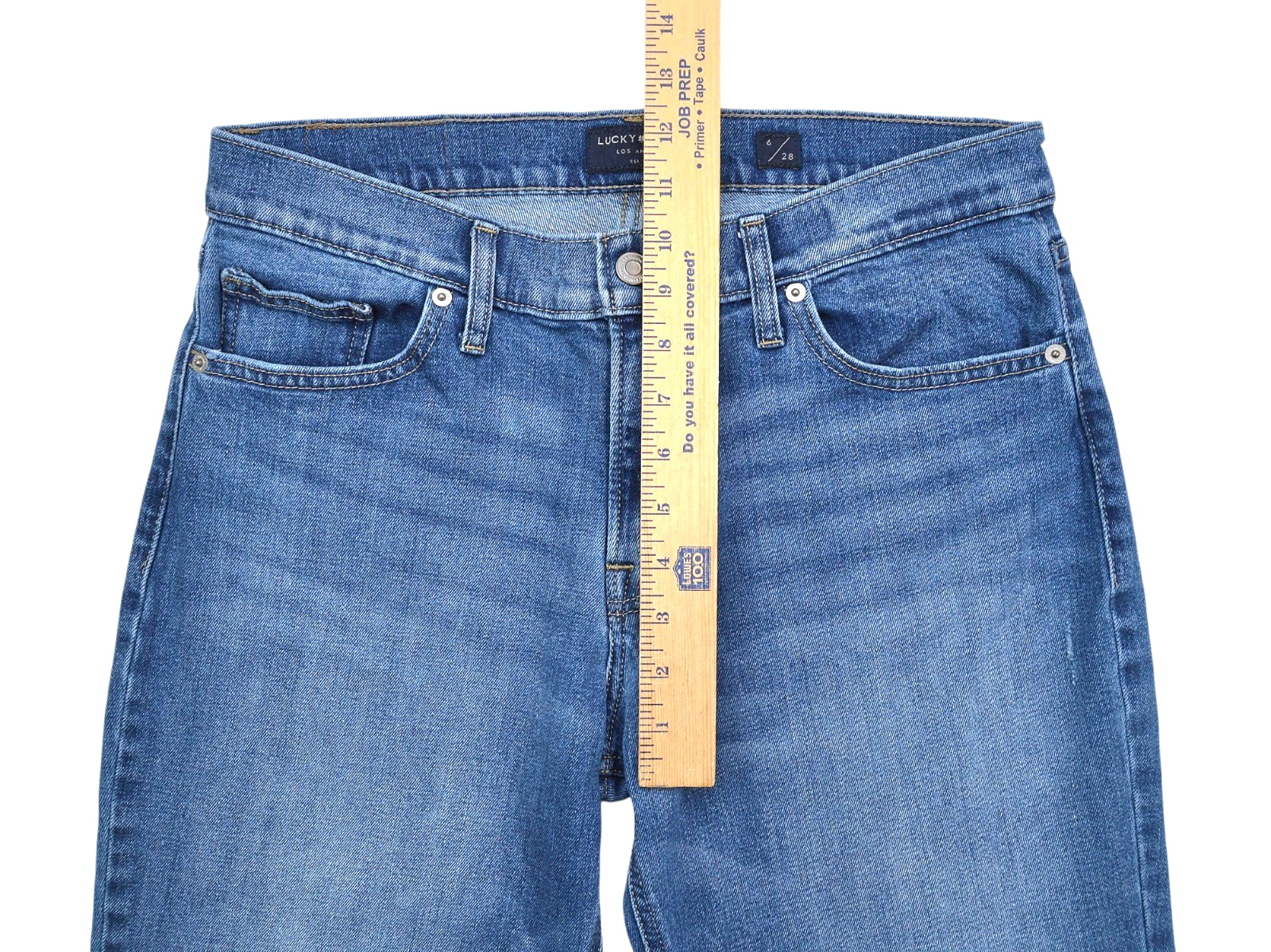 Lucky Brand Sienna Boyfriend Straight Jeans Womens Size 6/28 Blue Denim Mid Rise