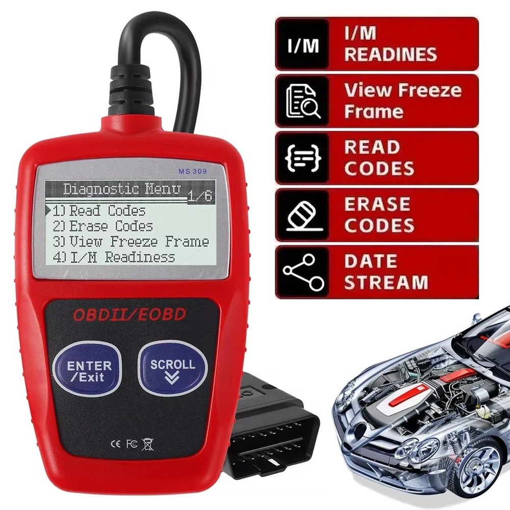 OBD Code Reader Automotive Car Check Engine Fault Diagnostic Tools OBD2 Scanner
