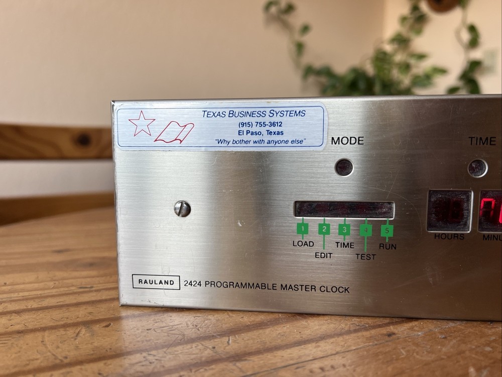 Rauland 2424 Programmable Master Clock