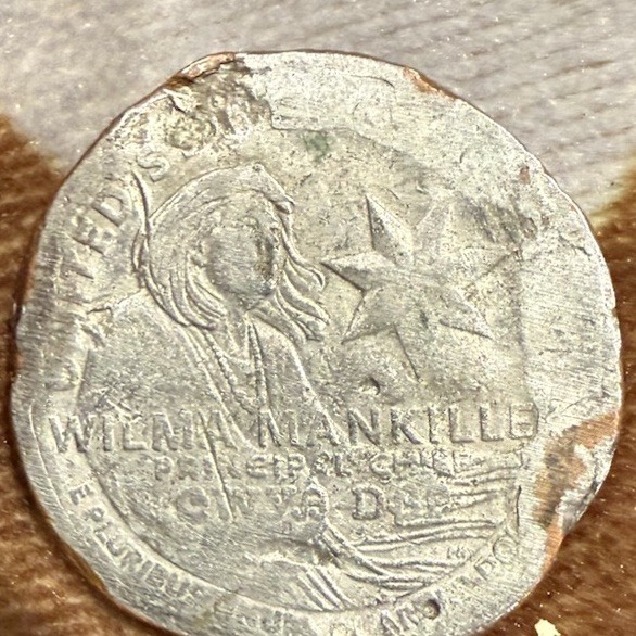ERROR 2022 P Wilma MankillerQuarter In Cod We Trust Error Cherokee Indian