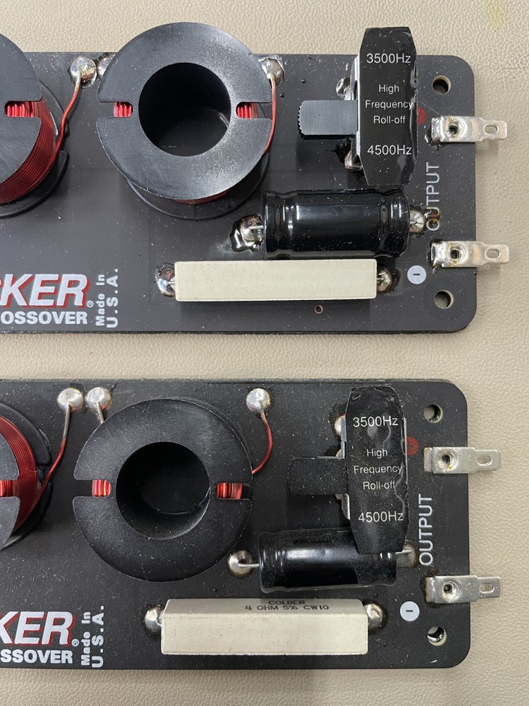 Old School Kicker LP35/45 Midrange Passive Lowpass Crossover, Pair, NOS #330