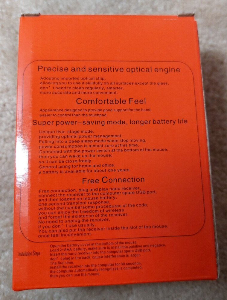 AARP FOUNDATION TAX-AIDE WIRELESS COMPUTER MOUSE 2.4g, NEW