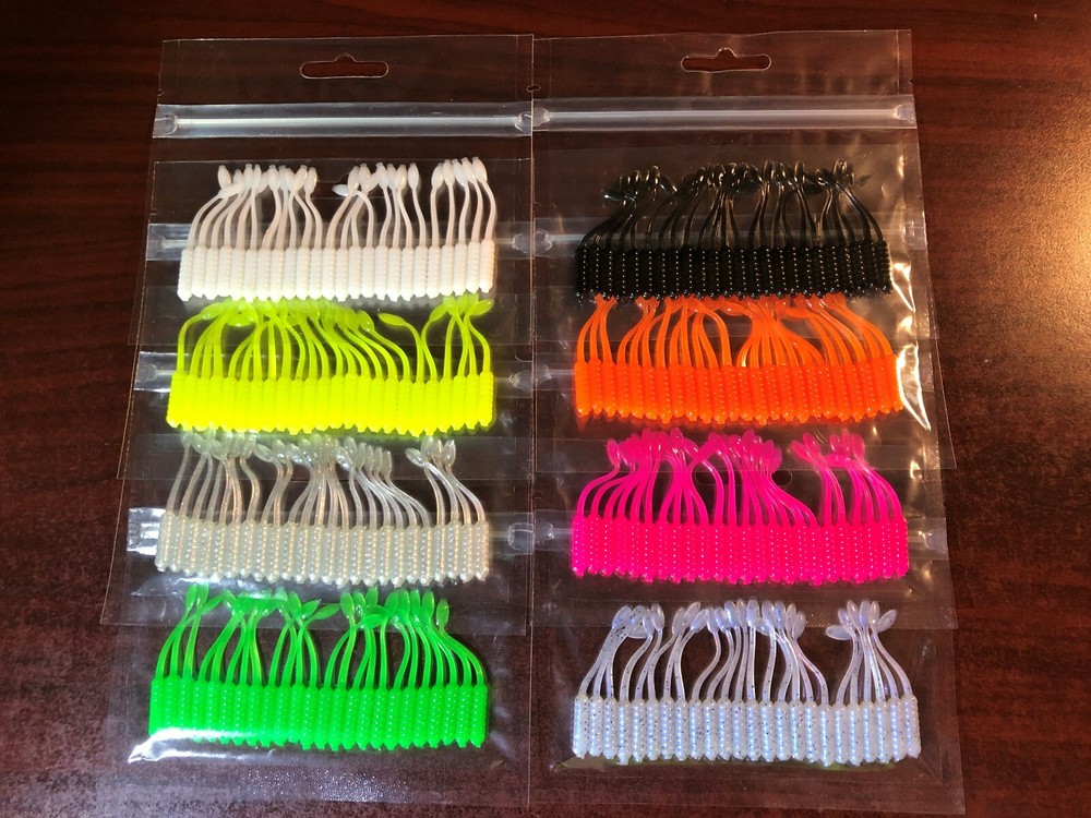 Soft Plastic Baits - Crappie - Panfish - Scented - 24 Count - 2" Crappie Dancer