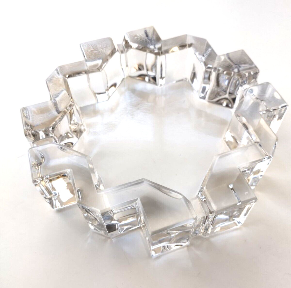 Crystal Ashtray 8 Point Star 6 Inch Decorative