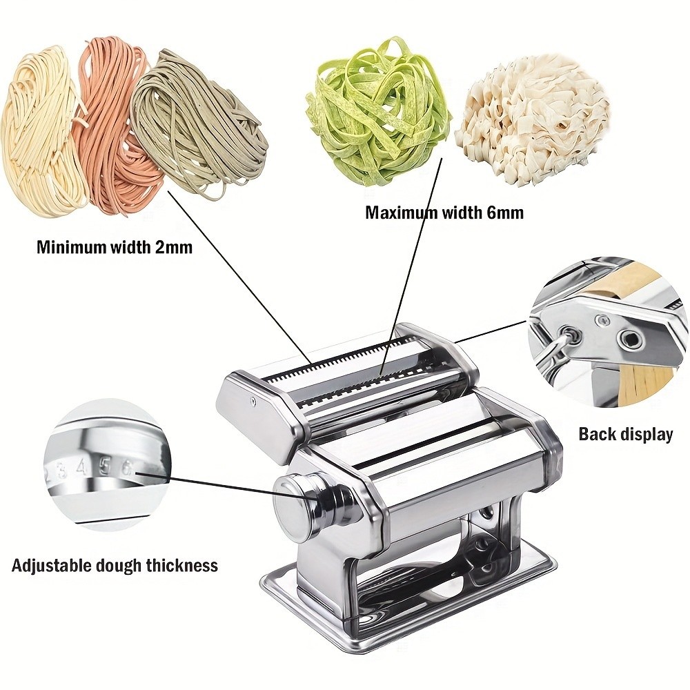 Manual Pasta Maker Machine 7 Thickness Settings.