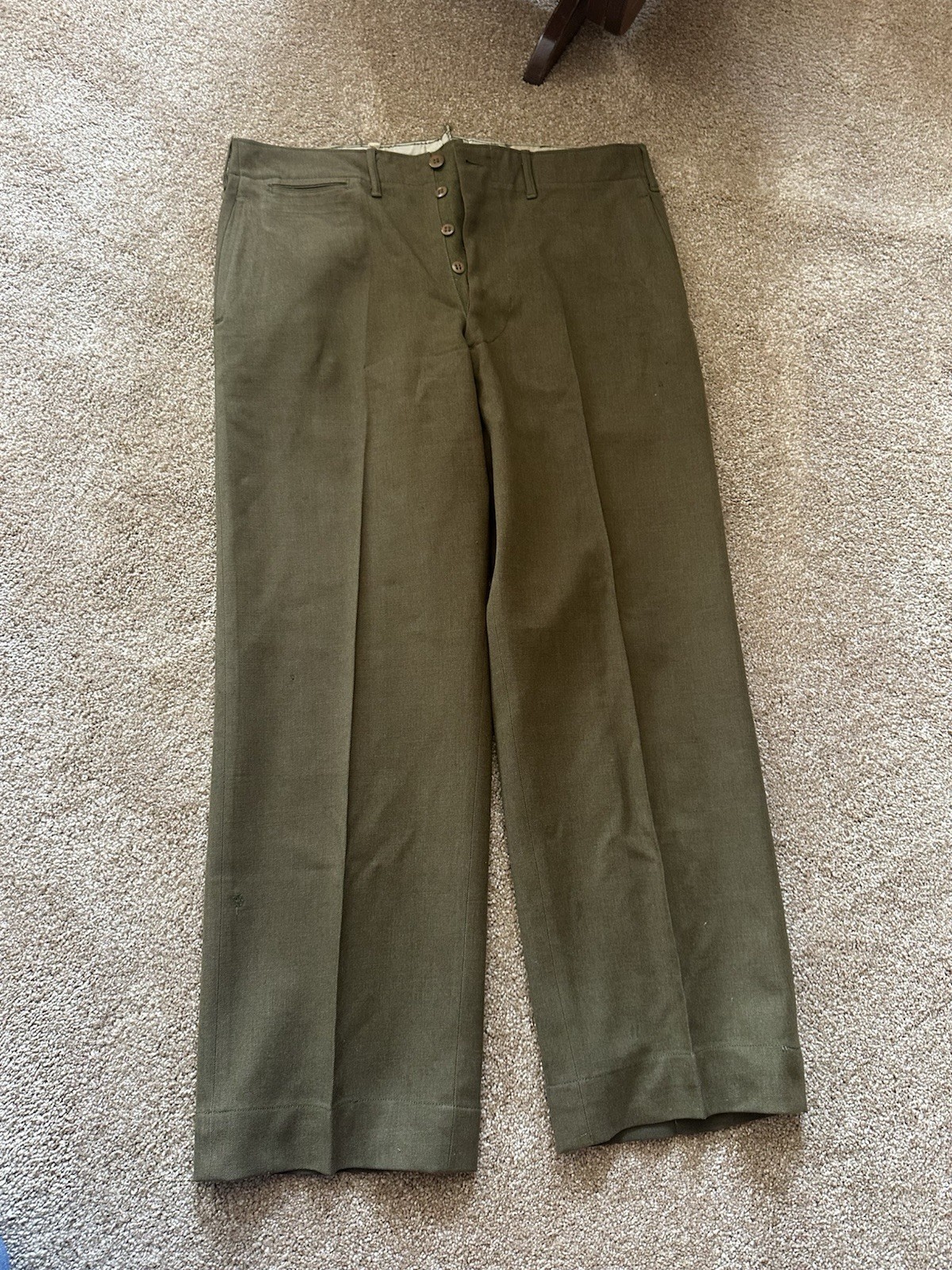 US Army World War II Model 1939 Class A Uniform Blouse, Trousers, Cap