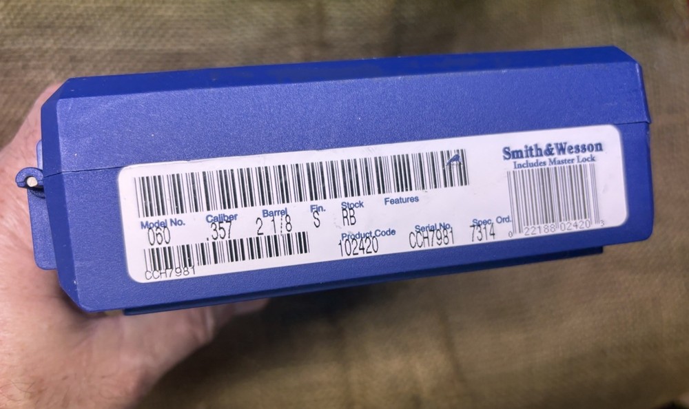 S&W Model 60 .357 Revolver Box / 66F