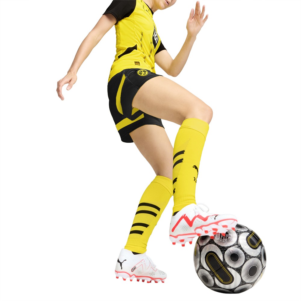 PUMA Bvb Home Crew Neck Replica Jersey Womens Yellow 78002401