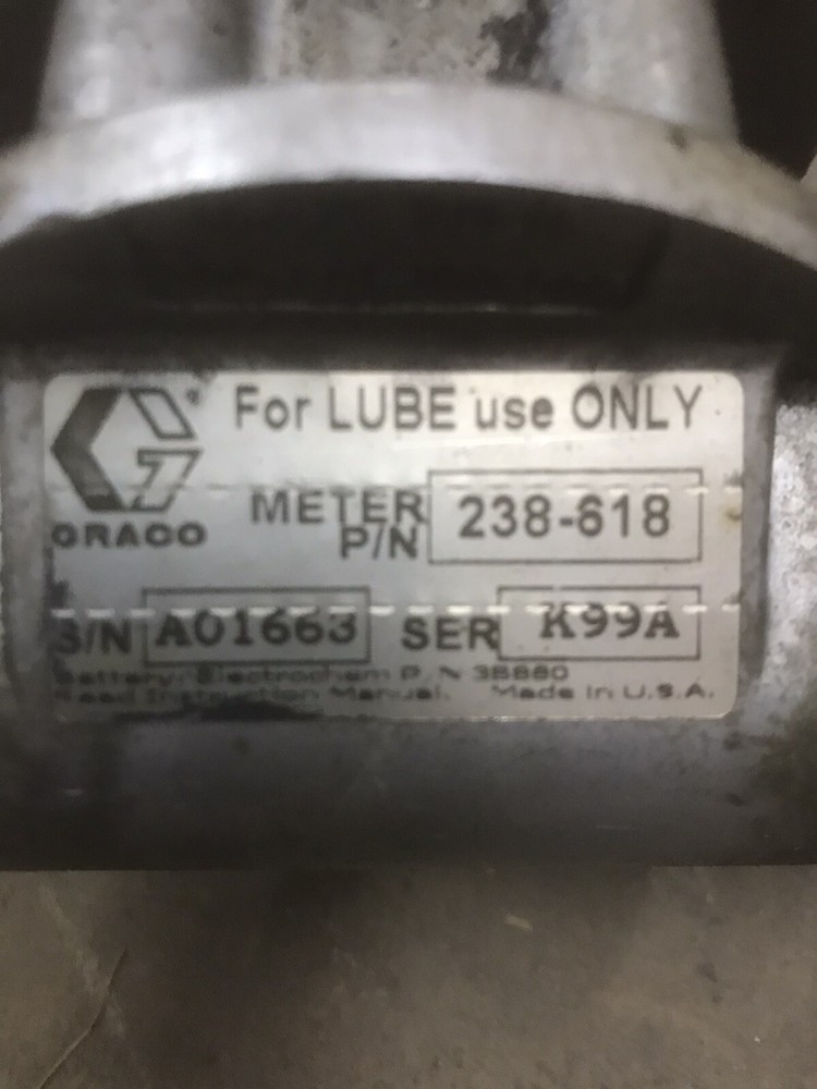 Graco Fluid Commander Pulse Meter, Pt # 238-618