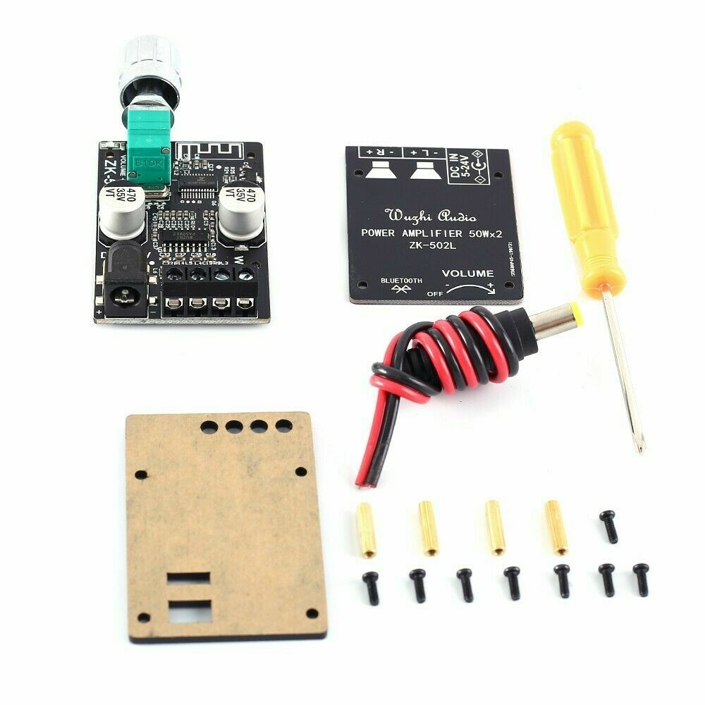 Bluetooth 5.0 Audio Stereo Module Digital Amplifier Board Module 50W+50W + Shell