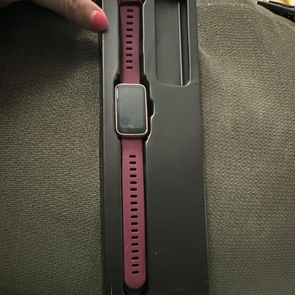 Purple Activity Tracker pedometer with Charging Cable