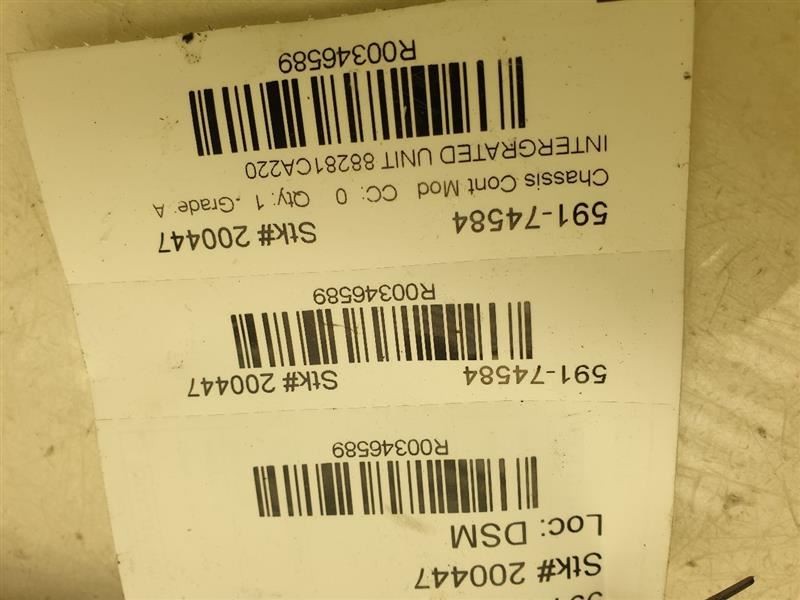 15-16 SCION FR-S MULTIFUNCTION INTEGRATED CONTROL MODULE ECM ASSEMBLY