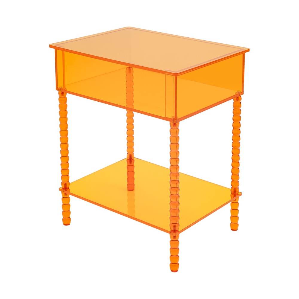 Acrylic End Table Side Table With Storage Couch Table Bedside Table For Dorm