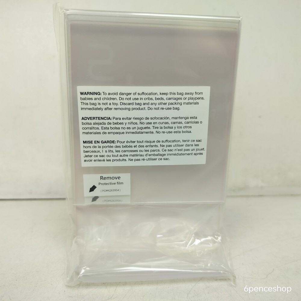 Clear L-Style Freestanding Frame, 4 x 6 Insert, 3/Pack