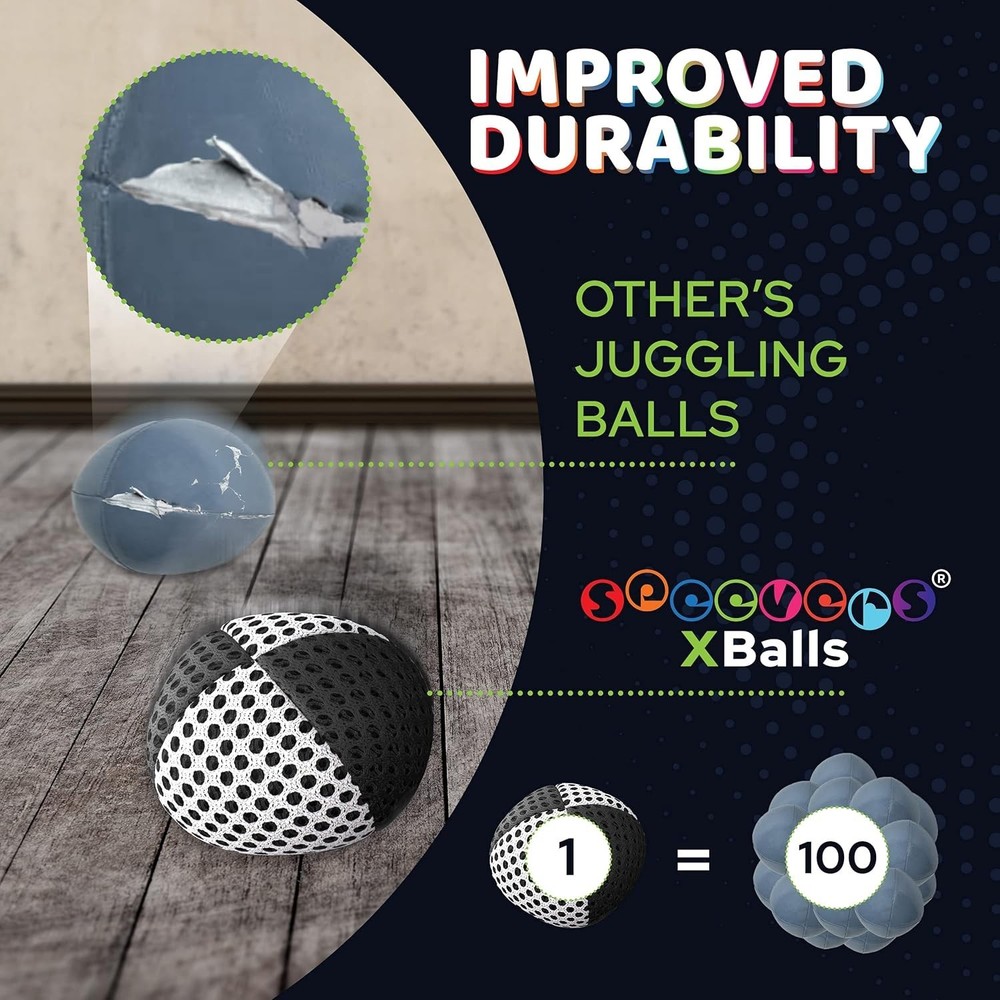 Juggling Balls Set - 2 Net Layers, Carry Case