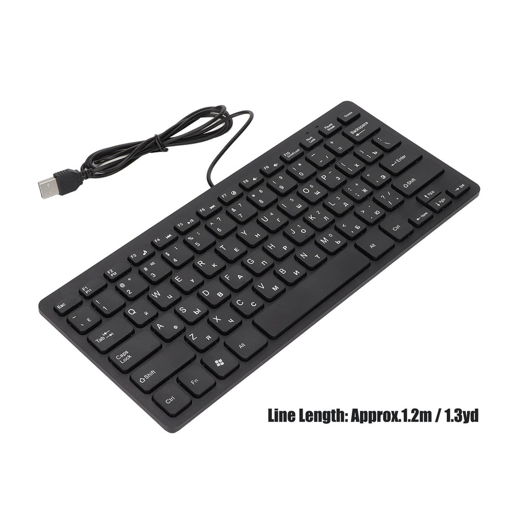 Yosoo Computer Keyboard Mini Thin 78 Keys Keyboard, USB Wired Keyboard with R...