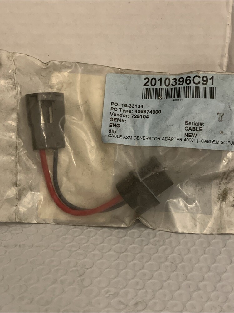 International/Navistar Generator Adapter Cable Assembly 2010396C91 NOS