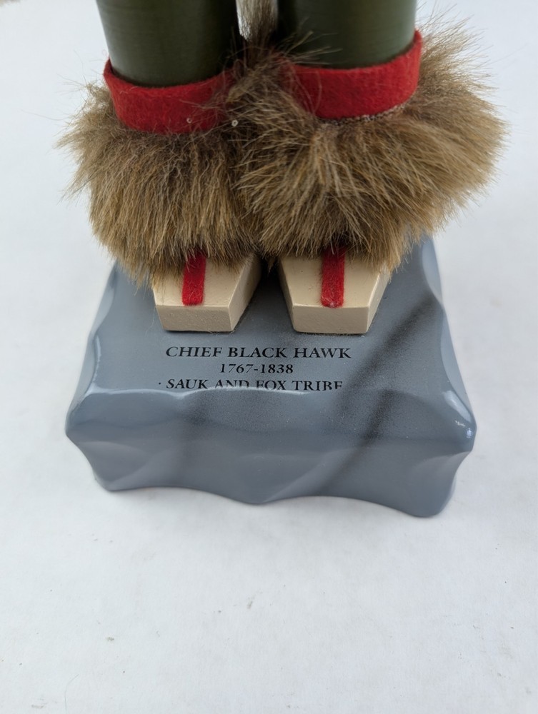 Steinbach Nutcracker Chief Black Hawk Germany AS IS Missing Parts