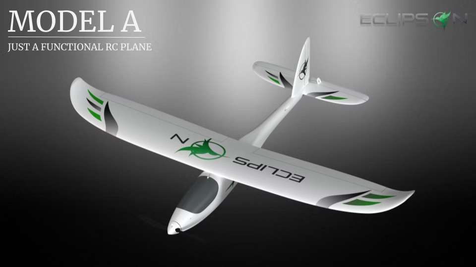 The Ravens Forge Eclipson Model A 3D Printed PLA RC Airplane Kit
