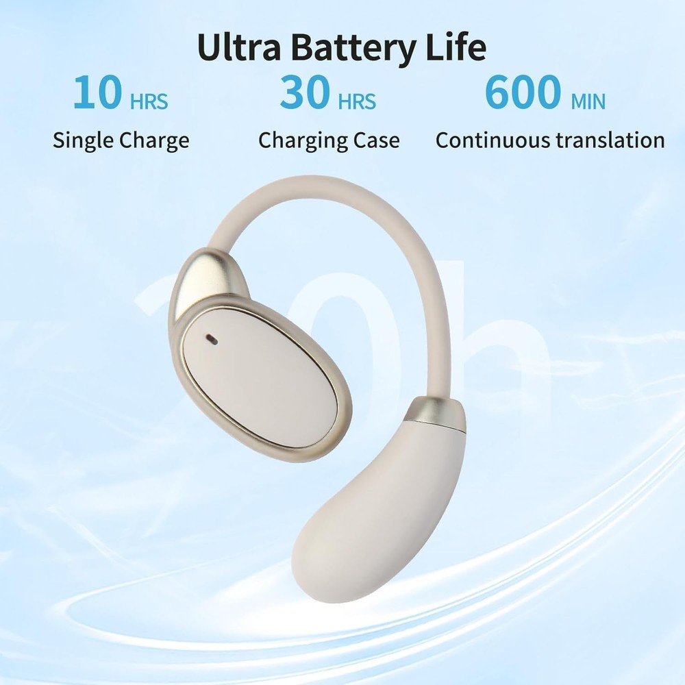 Language Translator Earbuds, Two Way Real time Translation Device in 150 Lang...