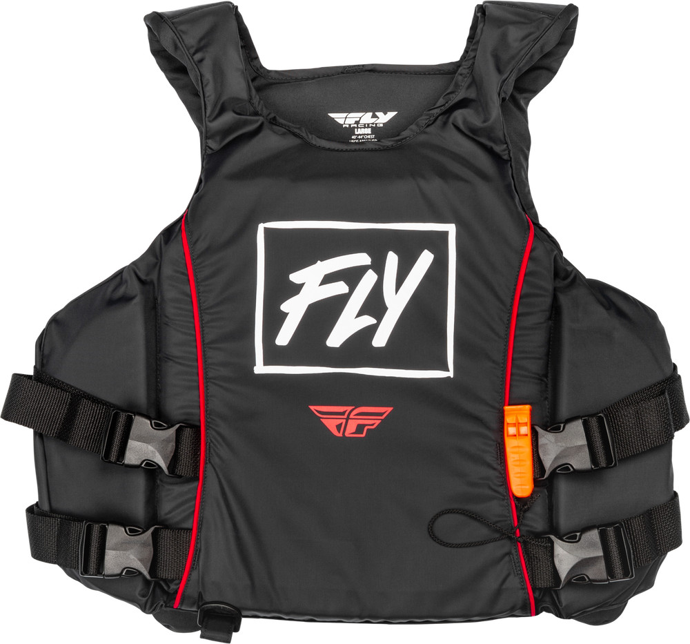 Fly Racing 221-30300X Pullover Nylon Floatation Vest XL Black/White/Red