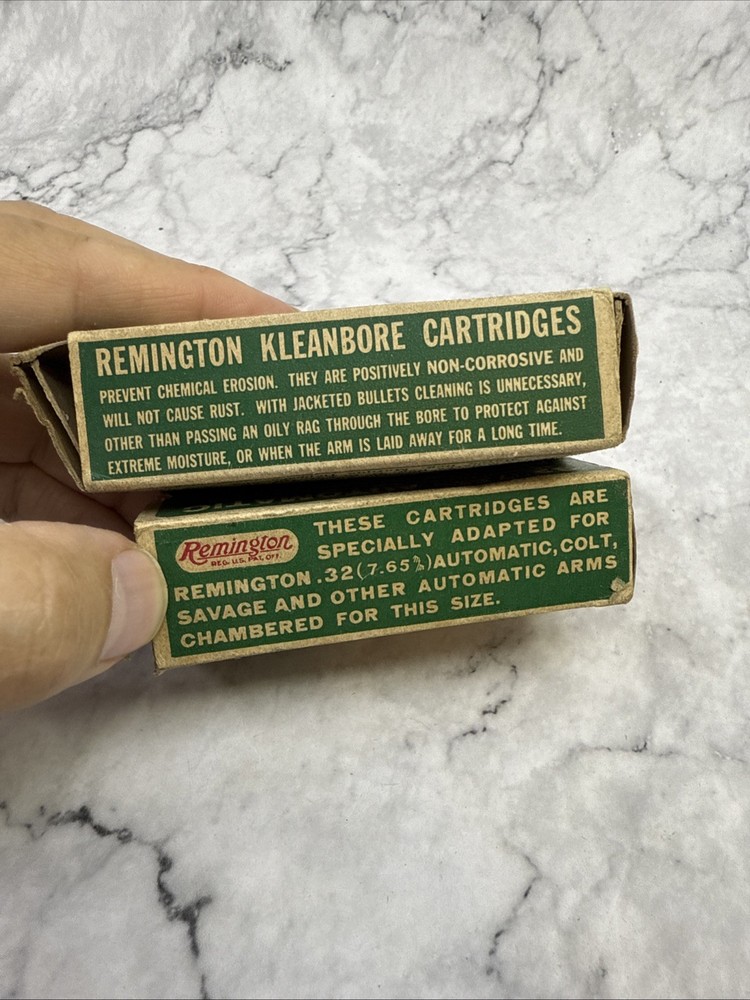 Empty Boxes .32 (7.65) Cleanbore Automatic Remington Box R1512