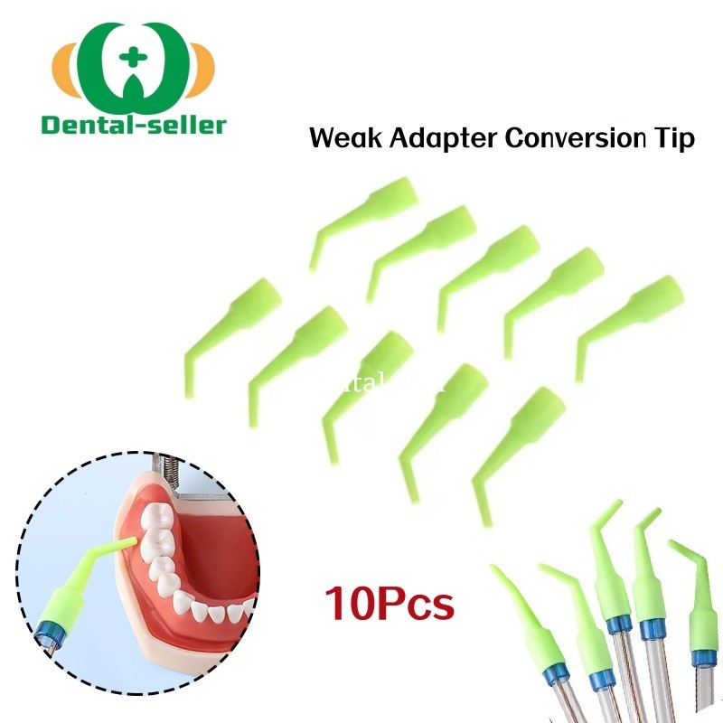 10Pcs Dental Disposable Saliva Ejector Weak Adapter Conversion Tip Autoclavable