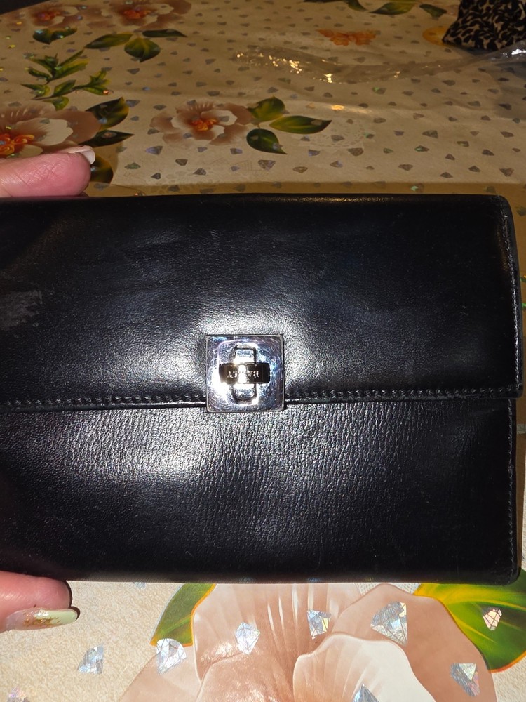 Ballys Black Leather Wallet