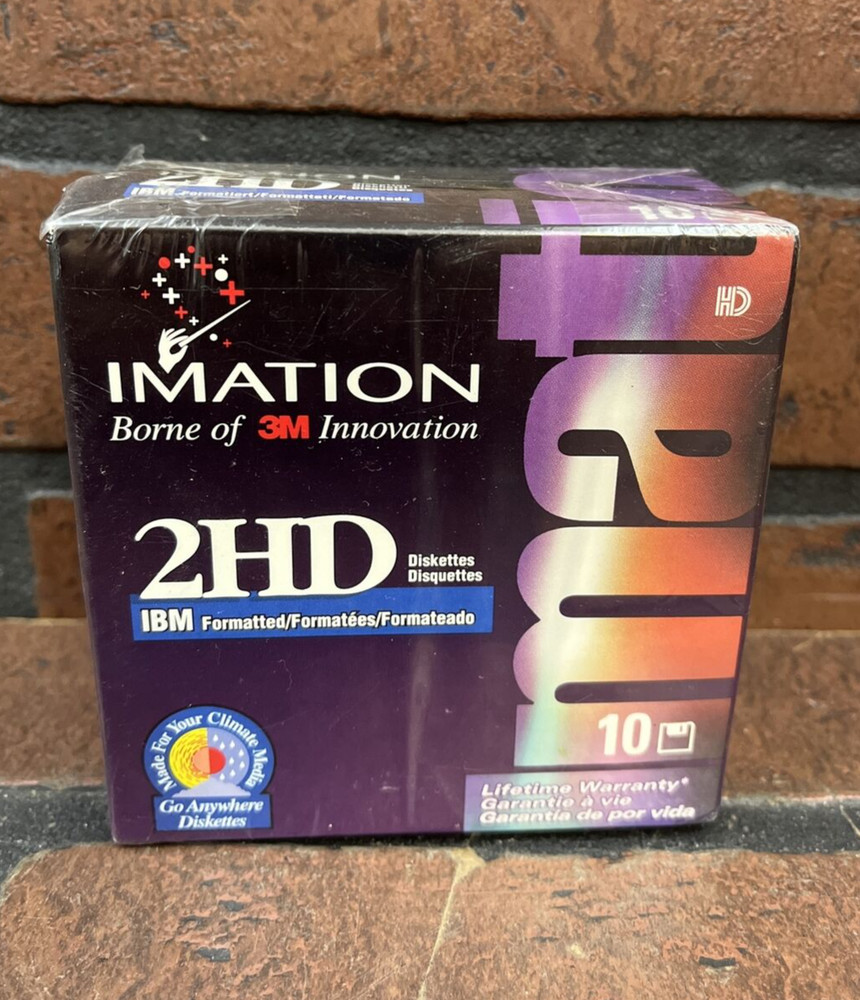 3.5'' Floppy Diskettes, IBM-Formatted, DS/HD, 10 Pack