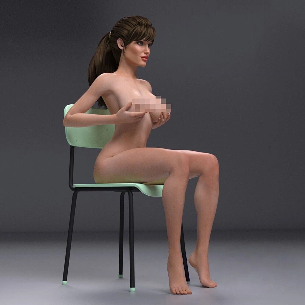 Jolie Lara Croft NSFW Nude 1:4 Model Kit Unpainted 3d Print GK Statue Figure