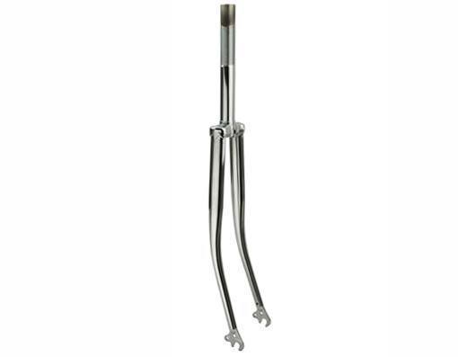 BICYCLE FORK 700C THREADED 1" CHROME ROAD TRACK FIXIE HYBRID BIKES