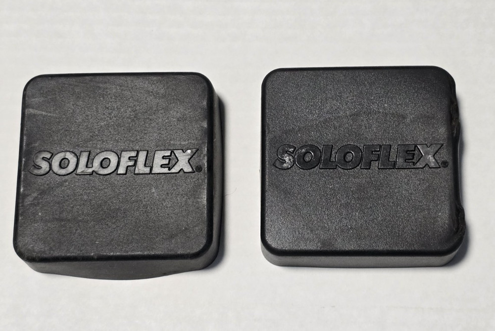 Soloflex 3" Rubberized End Cap Pair OEM