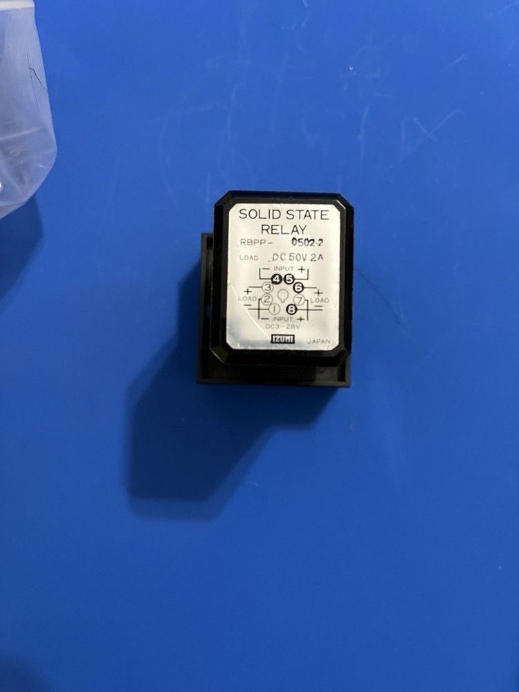 Izumi Solid-State Relay, Input: 3-28VDC, Load: 50VDC 2A