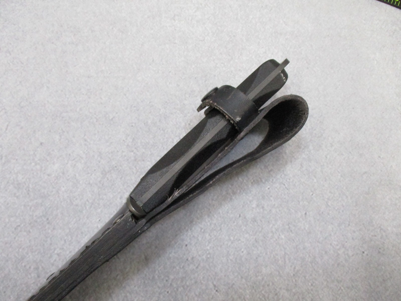 KA-BAR EK44 Commando Knife John Ek Fixed Blade w/ Leather Sheath Used