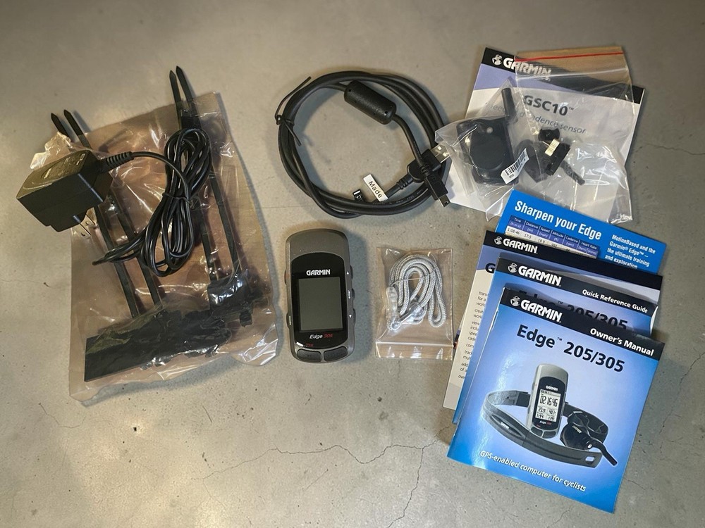 Garmin Edge 305 GPS Cycling Computer Map Navigation System Tested WORKS