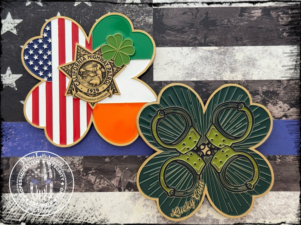 CHP St Patrick Clover Challenge Coin
