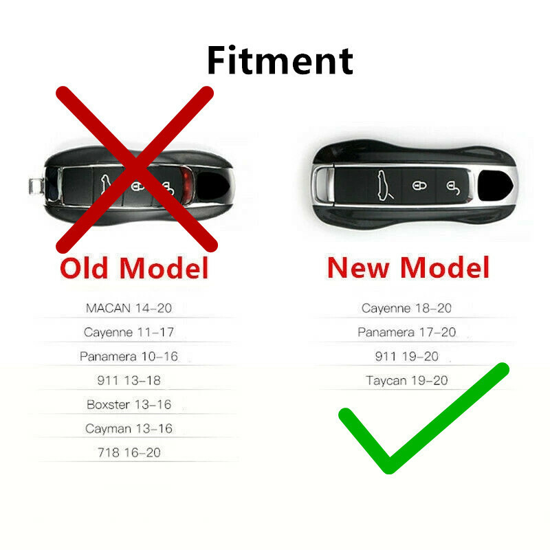 Rubber Key Shell Button Pad Replacement for Porsche Panamera Cayenne 2018-2020