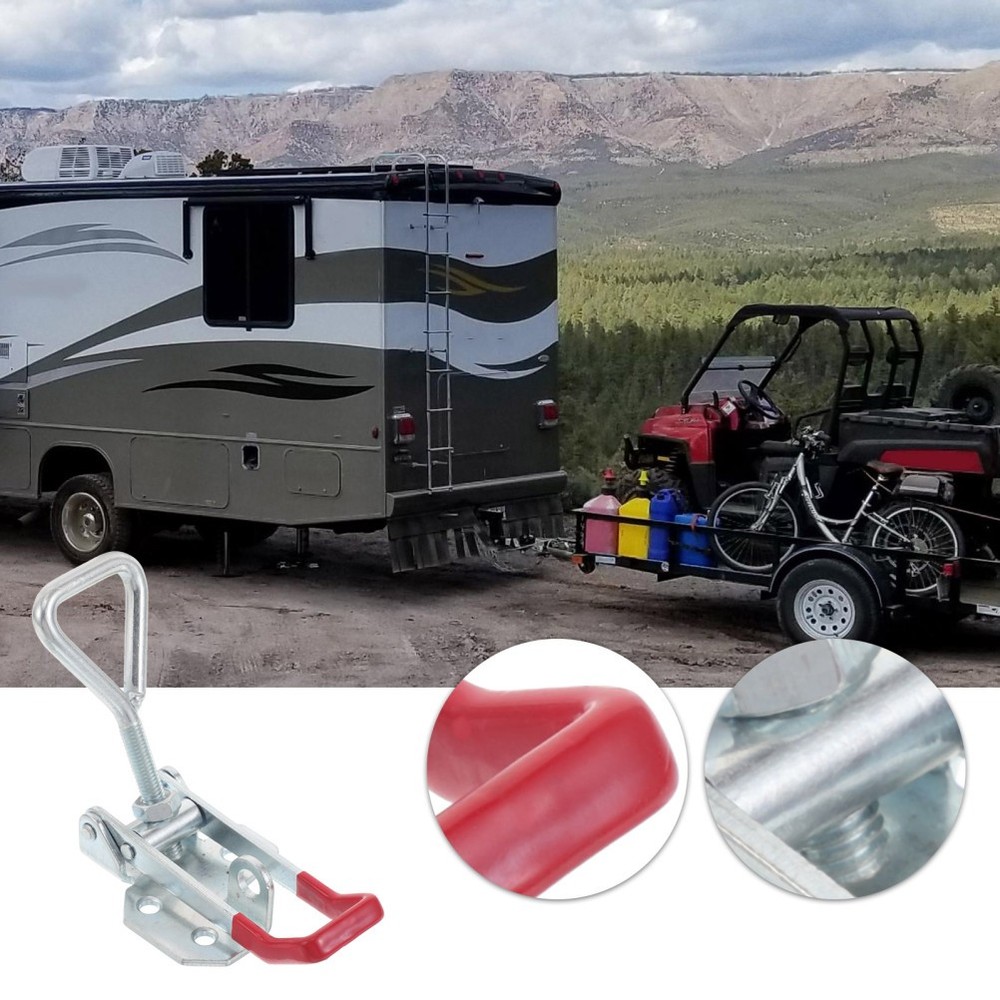 Trailer Hitch Pin Lock Case Clamp Hardware Heavy Duty Pull Latch