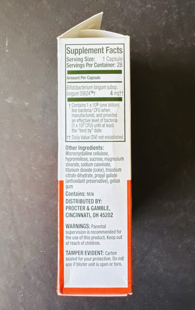 28 CAPSULES ALIGN PROBIOTIC 24/7 DIGESTIVE SUPPORT BB: 01/2027