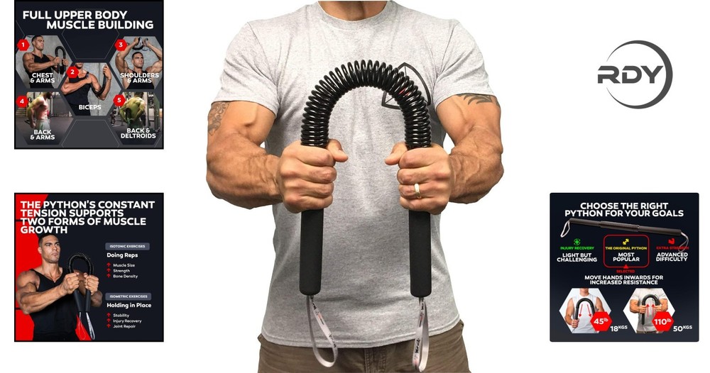 Versatile Python Power Twister - Transform Your Upper Body Anytime (45-110 Lbs)