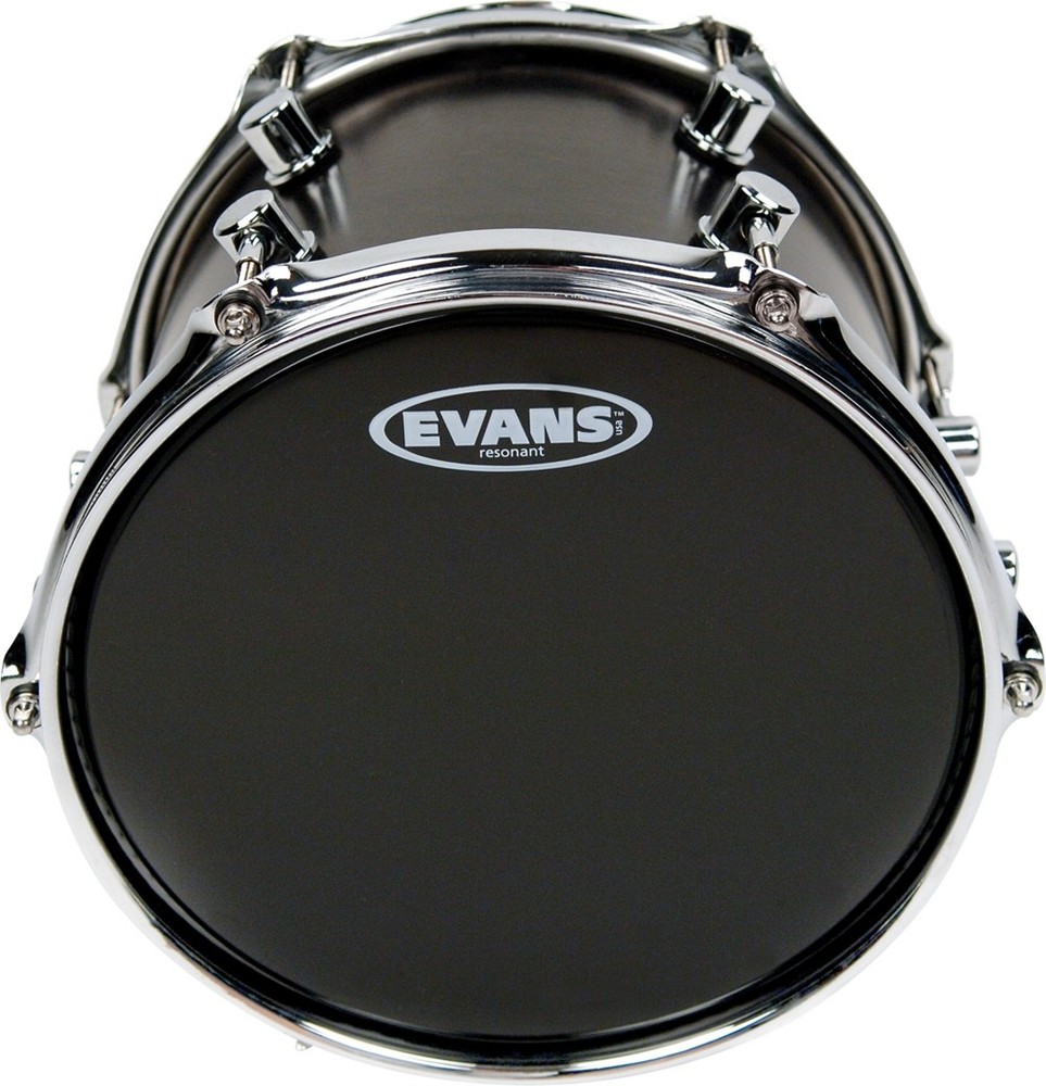 Evans Resonant Black Tom Drumhead 10 in.