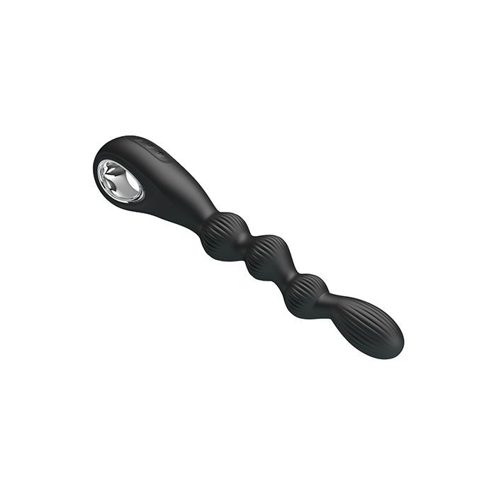 Pretty Love Federer Vibrating Beaded Anal Probe Black
