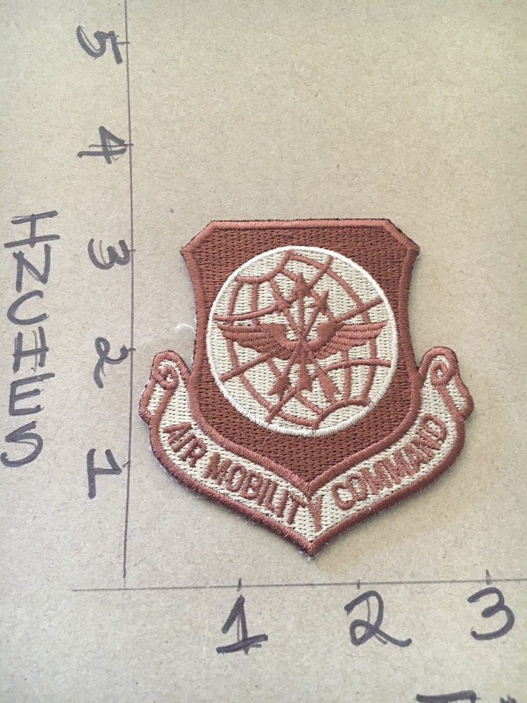 US Air Force Air Mobility Command Squadron desert tan Patch 9/21/23 modern