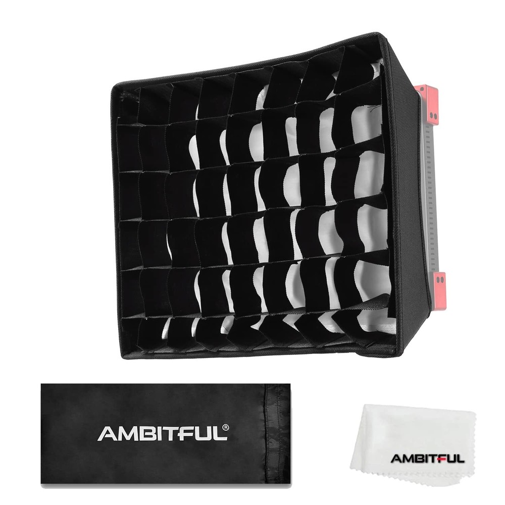 35.5cm x 29.5cm LED Video Light Diffuser with Honeycomb Grid LED Panel Lights