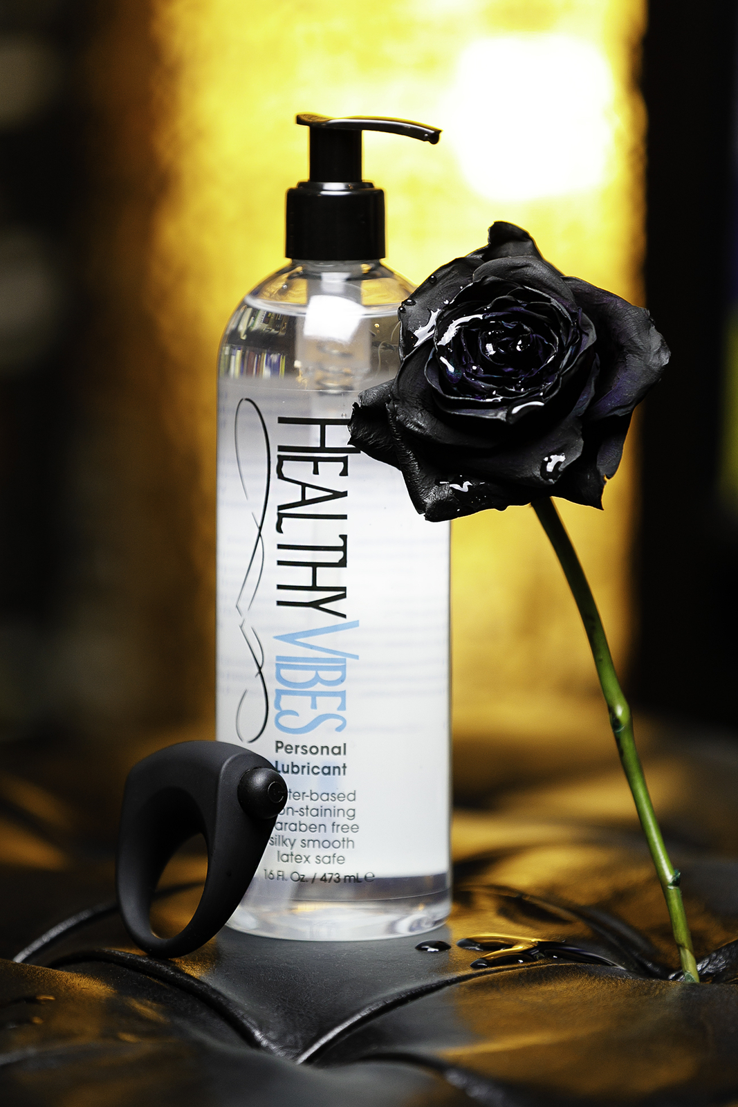 Water Based Personal Lubricant 16 oz by Healthy Vibes Intimate Lube for Couples