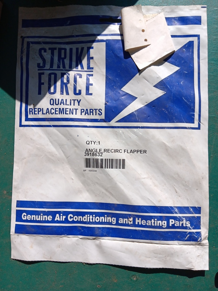 New Strike Force 3918632 A/C & Heat HVAC Recirculation Flapper
